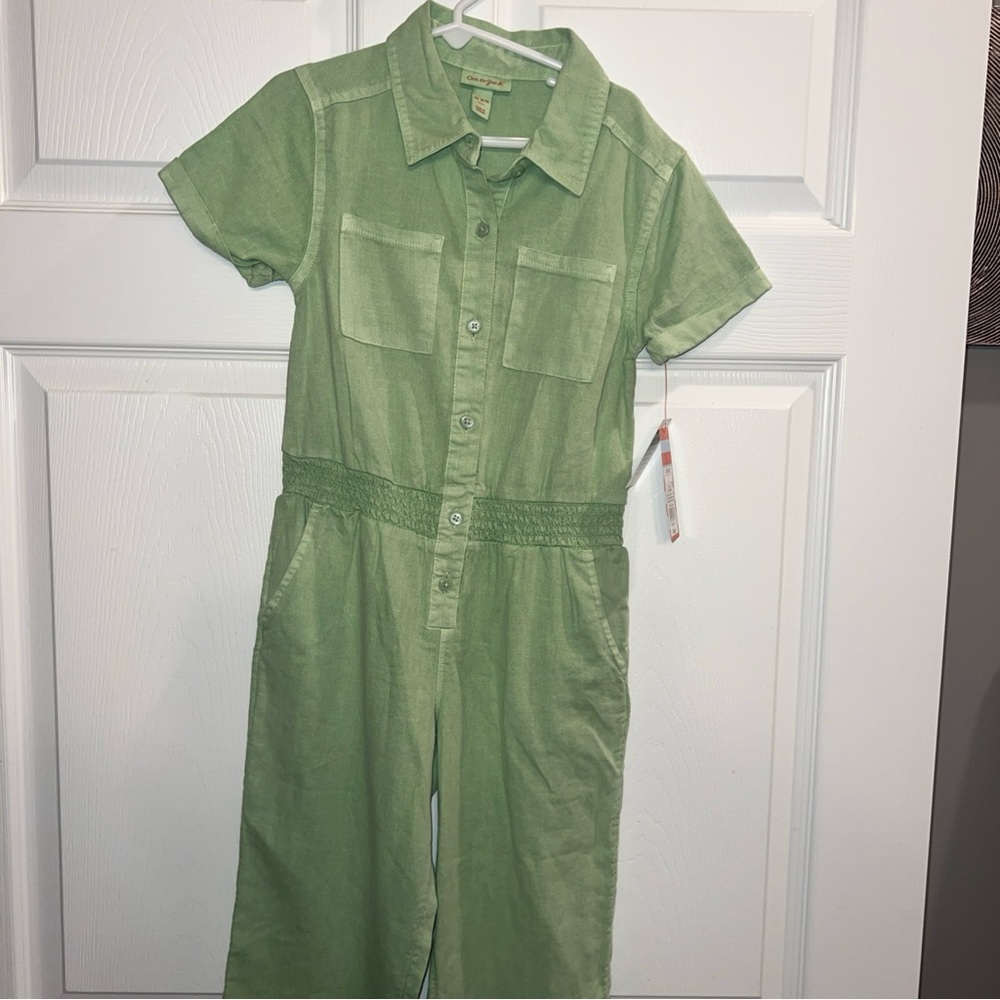 Cat & Jack Green One Piece Dress with A-Line Silhouette